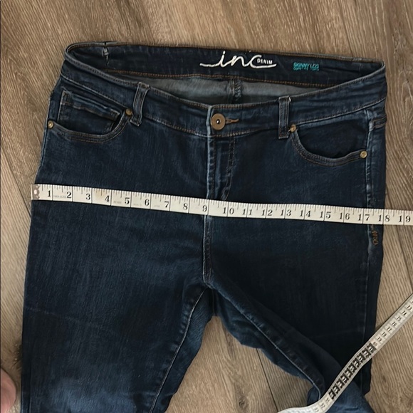 INC International Concepts Blue Skinny Curvy Fit Jeans 10L Tall - Picture 10 of 10